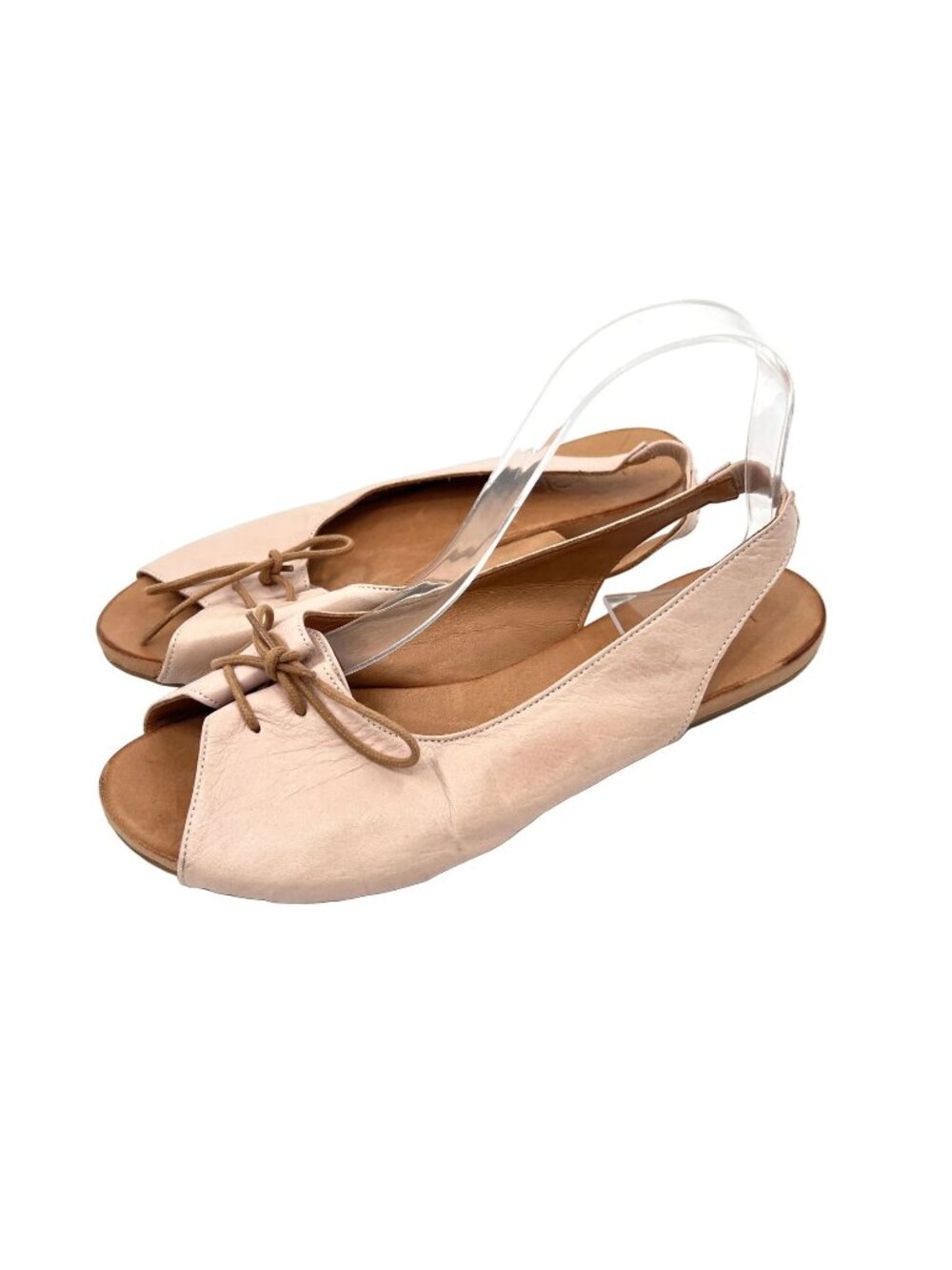 Bueno Leather Sling-Back Flat Sandals